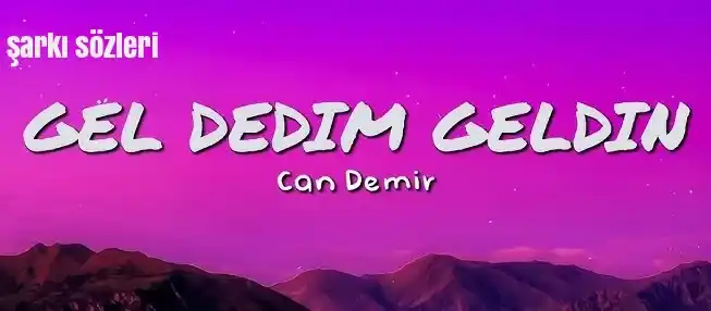 Gel Dedim Geldin şarkı sözleri